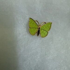 Green Butterfly Brooch